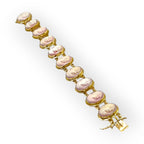 Pink Muse | 14kt Gold Victorian Link Bracelet