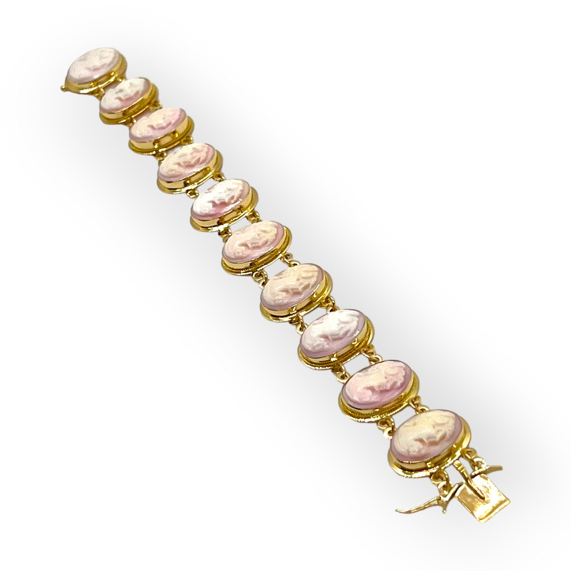 Pink Muse | 14kt Gold Victorian Link Bracelet