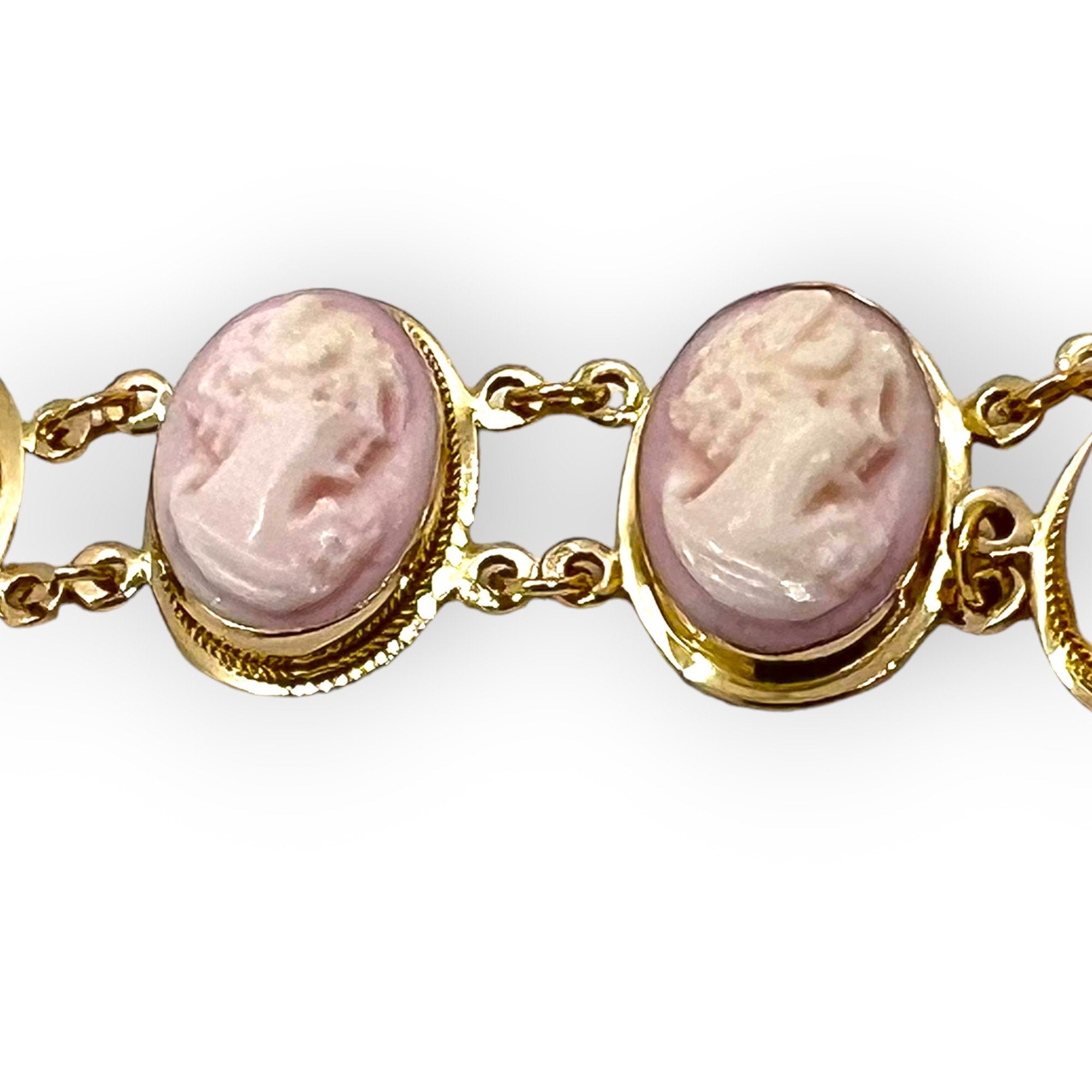 Pink Muse | 14kt Gold Victorian Link Bracelet
