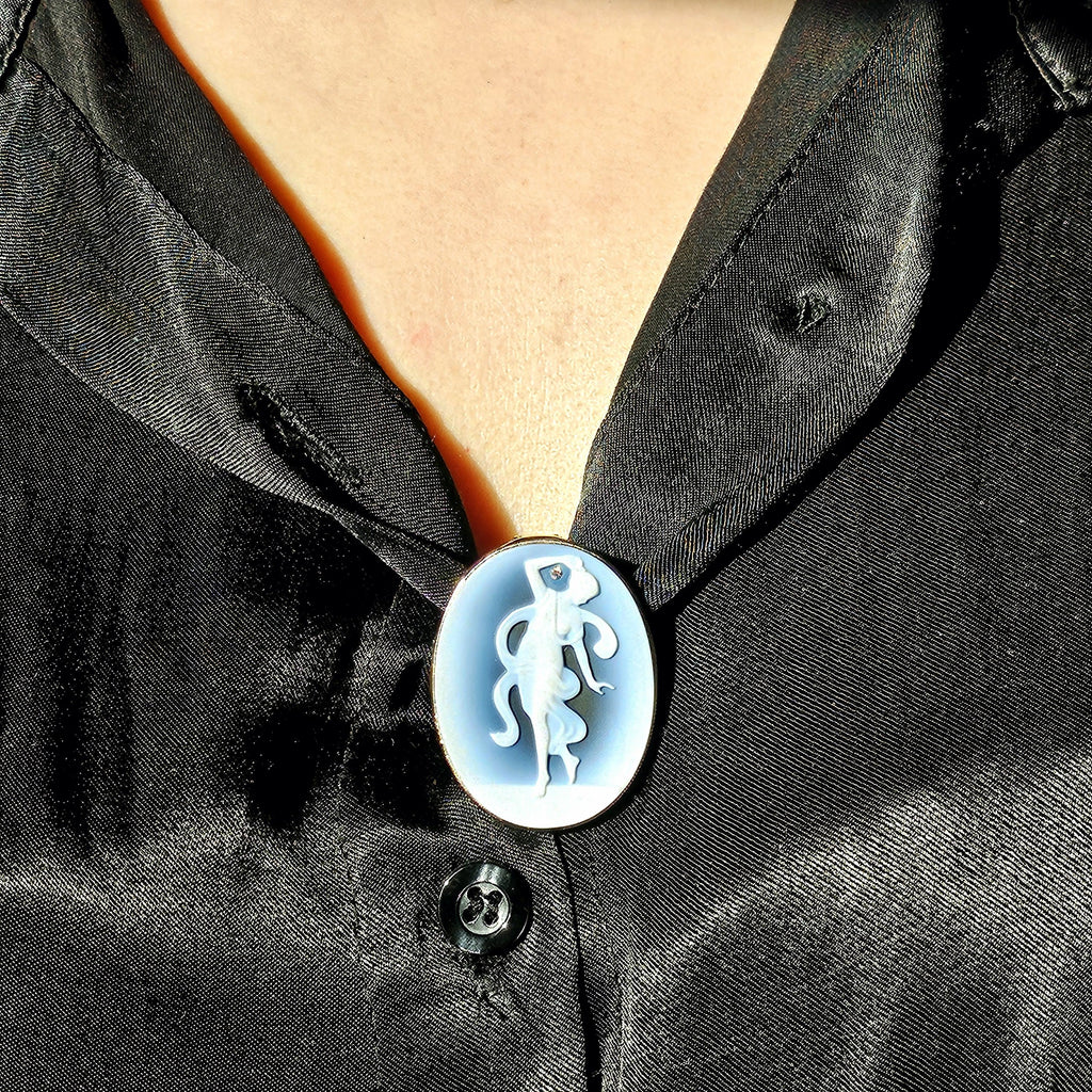 Dancing In The Wind | Large 14kt Gold 14kt Gold Brooch Pendant