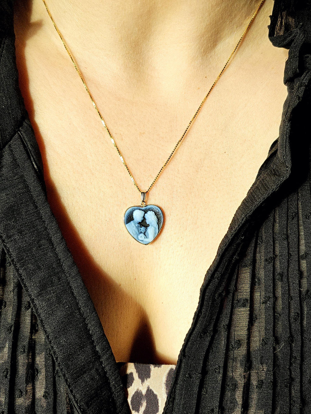 Bride & Groom | 14kt Gold Heart Pendant