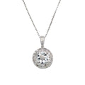 Diamonds and Silver with a Special Miracle Setting Necklace