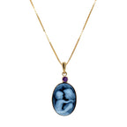 Mother and Child | 10 kt Gold and Birthstone Pendant