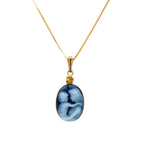 Mother and Child | 10 kt Gold and Birthstone Pendant