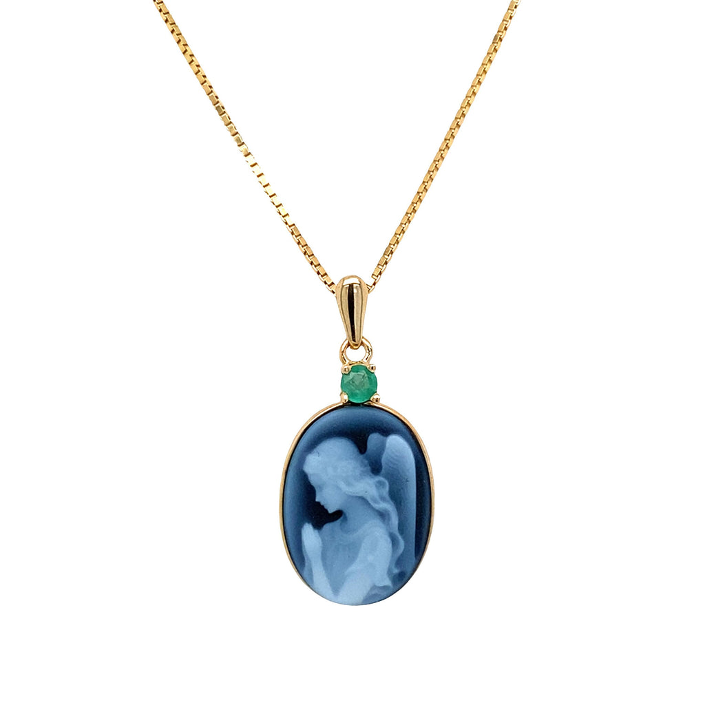 Wings of Love | 10 kt Gold and Birthstone Pendant