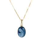 Wings of Love | 10 kt Gold and Birthstone Pendant