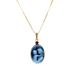 Mother and Child | 10 kt Gold and Birthstone Pendant