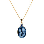 Mother and Child | 10 kt Gold and Birthstone Pendant