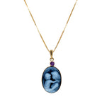 Mother and Child | 10 kt Gold and Birthstone Pendant