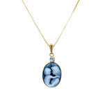 Mother and Child | 10 kt Gold and Birthstone Pendant