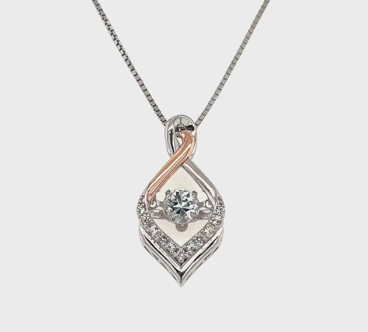 Rocking White Topaz, Gold and Silver Necklace