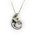 Mother's Embrace | Silver and Opal Necklace