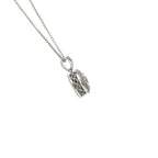 Diamonds and Silver with a Special Miracle Setting Earring and Necklace Set
