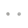 Diamonds and Silver with a Special Miracle Setting Earring