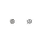 Diamonds and Silver with a Special Miracle Setting Earring