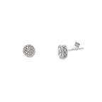 Diamonds and Silver with a Special Miracle Setting Earring