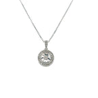 Diamonds and Silver with a Special Miracle Setting Earring and Necklace Set