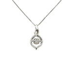 'Rocking White Topaz' Necklace in Gold And Silver