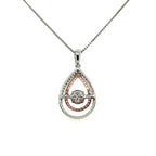 'Rocking Tanzanite' and White Topaz Necklace
