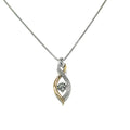 Rocking Diamond Gold and Silver Necklace