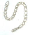 Sterling Silver Double Figaro Link  7" Bracelet