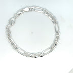 Sterling Silver Figaro Link 8" Bracelet